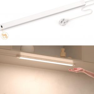 Under Cabinet Lighting, Hand Wave Activated, 41CM 4000K Warm White 430lm, Plug in LED Cabinet Lights Kit for Kitchen, Counter, Shelf, Desk, Workbench