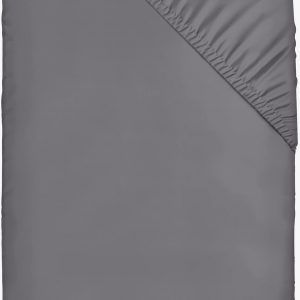 Utopia Bedding Fitted Sheet Super King, Grey – Deep Pocket 14 inch (35 cm) – Easy Care – Soft Brushed Microfibre Fabric – Shrinkage and Fade Resistant – Bottom Sheet