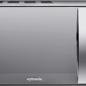 VYTRONIX VY-HMO800 800W Digital Microwave Oven | Freestanding Microwave with 5 Power Levels, Clock & Timer Function | Black Microwave with Mirrored Front, 20 Litre Capacity-hmo800