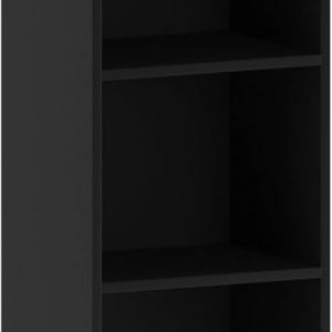 Vida Designs Oxford 5 Tier Cube Bookcase, Black Wooden Shelving Display Storage Unit Office Living Room Furniture