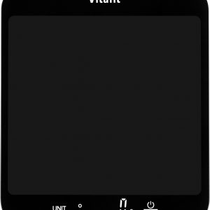 Vitafit 15kg Digital Kitchen Scales, Weighing Professional Since 2001, Food Scales Kitchen in Grams and Ounces, 1g/0.1oz Precise Graduation, Batteries Included, Black