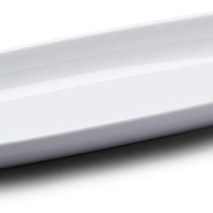 WM Bartleet & Sons 1750 T175 Traditional Porcelain Baguette, Bread and Party Serving Plate 36cm – White