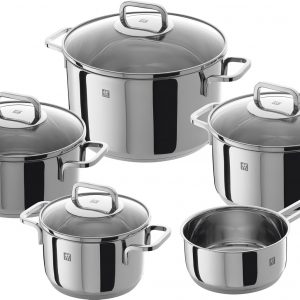Zwilling 5-piece Pot-Set, with 4 Lids, Suitable for Induction,