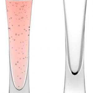 karadrova 2x145ml Champagne Flutes, Prosecco Glasses, Handmade, Clear Crystal Champagne Liqueur Glasses, Prosecco Flute for Wedding Anniversary