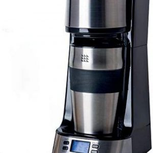 lakeland Digital To Go Coffee Machine With Travel Mug – Automatic Filter Coffee Machine Brews 1 Cup