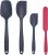 4 PCS Silicone Spatulas for Cooking | Heat-Resistant Ergonomic Spatulas for Baking | Mixing Spoons | Non-Stick Rubber Spatula | Silicone Kitchen Utensils Sets | Dishwasher Safe Bakeware Set