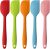 5 Pieces Silicone Spatula, 500°F Heat Resistant Rubber Spatulas Non-Stick Baking Spatula Silicone Kitchen Utensils for Cooking, Baking and Mixing (21cm / 8.2inch)