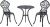 Outsunny 3 Pcs Cast Aluminum Bistro Set Garden Furniture Dining Table Chairs Antique Outdoor Seat Patio Seater