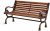 TUDERE Outdoor Park Bench, Garden Bench Patio Furniture Bench Chair Cast Aluminum Metal Loveseat Chairs for Park, Yard, Porch, Lawn, Balcony, Backyard(59.8in/152cm)