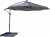 Neo 3M Garden Banana Outdoor Waterproof Freestanding Parasol LED Lights Hanging Cantilever Umbrella Sun Shade with Crank Handle Water Base