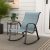 Grand patio Garden Rocking Chair, Rocking Armchair, Weather Resistant, Lightweight, Relax Armchair for Patio, Deck, Outside (Blue)