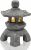 Goodeco Solar Pagoda Lantern Statue Garden Ornaments,Outdoor/Indoor Zen Asian Decor for Landscape Balcony,Garden,Patio,Porch Yard Art Ornament Gifts,Polyresin,Gray stone finish