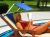 Sun Shade for Sun Lounger | Folding Sunshade for Garden Chair | Portable Beach shade with Inflatable Cushion – Cush N Shade (Cushnshade)
