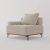 Acanva Convertible Modular Sectional Sofa, Mid-Century Modern Minimalist Free Combination U/L Shaped Reversible Couch for Living Room, Single Chair, Beige