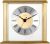 Acctim Hamilton Mantel Clock Quartz Brushed Metal & Glass Floating Effect Energy Efficient Brass