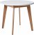 Amazon Brand – Rivet Noah Round Modern Ash Dining Table, White, 90 cm x 90 cm x 76 cm