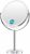 Auxmir 10X Magnifying Makeup Mirror, 6’’ Double Sided 1X / 10X Magnifying Tabletop Mirror with High Definition, 360° Rotation Free Standing Vanity Mirror for Dressing Table, Desk, Bathroom, Bedroom