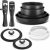 BEZIA Induction Hob Pans Set, Nonstick Pots and Pans Set 10 Pieces,