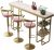 BNNP High Top Table Commercial High Bar Table Bar Table Home Living Room Dining Room Bar Table Marble Kitchen Table, Not Including Chairs Counter Height Table (Color : A)
