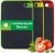 BOCHION Chopping Board Set, 3 Thick Plastic Cutting Boards with Non-Slip Feet and Garlic Press Grove, Large Chopping Boards for Kitchen BPA Free, Ideal for Meat/Fruits/Vegetables/Bread (Black)