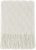 BOURINA Textured Solid Soft Sofa Throw Couch Cover Knitted Decorative Blanket, Beige, 127x152cm