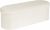 Bonlife Folding Ottoman Storage Bench,Boucle Footstool Oval, End of Bed Stool, Ideal for Living Room, Bedroom, 100L Storage Space,White