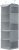BrilliantJo Hanging Storage with 5 Shelves Wardrobe Closet Organiser, Storage Shelves Unit with 6 Pockets for Clothes – Grey(30 x 30 x 108cm)