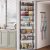 COVAODQ 8-Tier over door spice rack,hanging door storage kitchen,over door storage kitchen,Pantry Organizer Metal Hanging Kitchen Spice Rack Can Organizer
