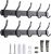 CRESZZLE Heavy-Duty Stainless Steel Coat Hooks Wall Mounted – 2 Pack Coat Rack for Clothes, Hats, and Towels – Rust-Resistant Multi-Purpose Wall Hooks