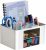 CRESZZLE White Desk Organizer with Drawers – Neat Stationery Storage – Ideal for Teachers, Students – Great Gift – Office, School, Home Organization