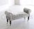 Chaise New Lounge Chair In Crushed Velvet (Silver)