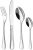 Cutlery Set for 4 People, 16 Pieces – Otto Koning Frankfurt- Stainless Steel Flatware Set, Mirror Polished. Silverware Set with Spoon Knife and Fork. Classic & Simple Design