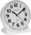 FAMICOZY Silent No Ticking Analog Alarm Clock,Readable for Seniors Vision Impaired,Easy to Set,Gradual Rise Alarm,Snooze,Gentle Wake,Soft backlight,Battery Operarted,White