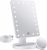 FASCINATE Makeup Vanity Mirror with Lights and Detachable 10X Magnification, 21 Led Lights Adjustable Dimming Touch Sensor, Dual Power Supply, 180° Rotation, Portable Cosmetic Mirror