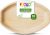 FOOGO Green 10 Disposable Palm Leaf Serving Trays, Large Oval 14″x10″ (35cmx25cm), Platters Starters Canape, Charcuterie Board, Like Wooden Trays, Sturdy Hot Food Trays, Eco-Friendly Food Trays