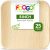 FOOGO Green 25 Disposable Palm Leaf Plates, 8″(20cm) Medium Square, Eco Friendly Biodegradable Compostable Plates, Like Wooden Plates, Bamboo Plates, Paper Plates Hot Food, Wedding Party Plates Picnic