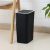 FWEEK 12L Touch Top Bin Kitchen Waste Bins Plastic Rubbish Trash Can Bathroom Dustbin for Kitchen Bathroom Bedroom Living Room Office – Black