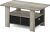 Furinno Andrey Coffee Table with Bin Drawer, French Oak/Black, 80 (W) x 39.6 (H) x 48.3 (D) cm