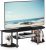 Furinno Turn-S-Tube Wide TV Entertainment Center, TV Unit, TV Stand, Black/Grey