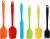GreenMingle Silicone Spatula [6 PCS] High Heat Resistant Non-Stick Rubber Spatulas Set, Food Grade Baking Spatulas & Oil Brush Kitchen Utensils for Baking, Cooking and Mixing