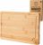 HAVENIX Wooden Chopping Board & Serving Tray – 100% Natural Organic Bamboo Cutting Board | Multi-Purpose Wooden Tray with Juice Grooves for Carving Meat, Vegetables, Fruits & Bread (30 x 20 x 2 cm)