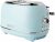 Haden Heritage Blue Toaster 2 Slice – Reheat, Cancel and Defrost Functions – Stainless Steel Housing Retro Toaster – Variable Browning Control 2 Slice Toaster