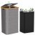 HassoKon Recycling Bin for Kitchen Home, Separate Recycling Waste Bags,100L Recyclable Waste Trash Sorting Organizer for Collecting Empties and Glass Waste,Deposit Bottles,Reusable Waterproof