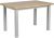 Home Source Wooden Dining Kitchen Table, Oak Effect top, Grey, 120cm