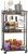 IBUYKE 3-Tier Home Bar Serving Cart,Kitchen Storage Carts With Wheels,11.79×15.72×33.01 inches,Rolling Mini Bar Cart for Home, Outdoor, Kitchen, Bedroom, Living Room TMJ319H