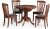 Julian Bowen Canterbury Round to Oval Extending Dining Table, Mahogany