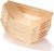KAIAIWLUO Wood Boat Plates,50 pcs Wooden Boat Dishes Bamboo Serving Trays Disposable Tableware Snack Bowl Serving Bowl for Fingerfood Currywurst Pommes Sushi
