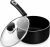 KICHLY Sauce Pan 18cm, 2L Non Stick Saucepan with Lid, Induction Safe