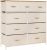 LYNCOHOME Chest of Drawers, Bedroom Drawers, Fabric Dresser with Wood Top and Large Storage Space, Easy to Assemble, for Bedroom, Living room, Kids room, Closet (Beige, 9 Drawers)