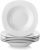 MALACASA, Series Elisa, 6-Piece 8.5″ Soup Plates Pasta Plates Round Porcelain China Deep Dinner Plates (21.5 * 21.5 * 4cm), Service for 6